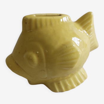 Ceramic piggy bank in the shape of a fish