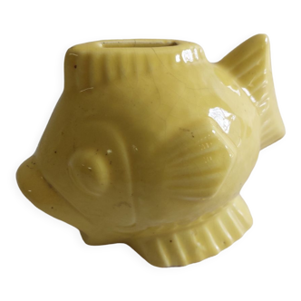 Ceramic piggy bank in the shape of a fish