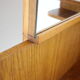1950s Set of  Oak Bauhaus Mirror Cabinet and Bedside Tables, Czechoslovakia