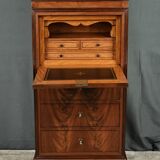 Small Secretary/Chiffonier in Mahogany Burl and Lemonwood – 1900