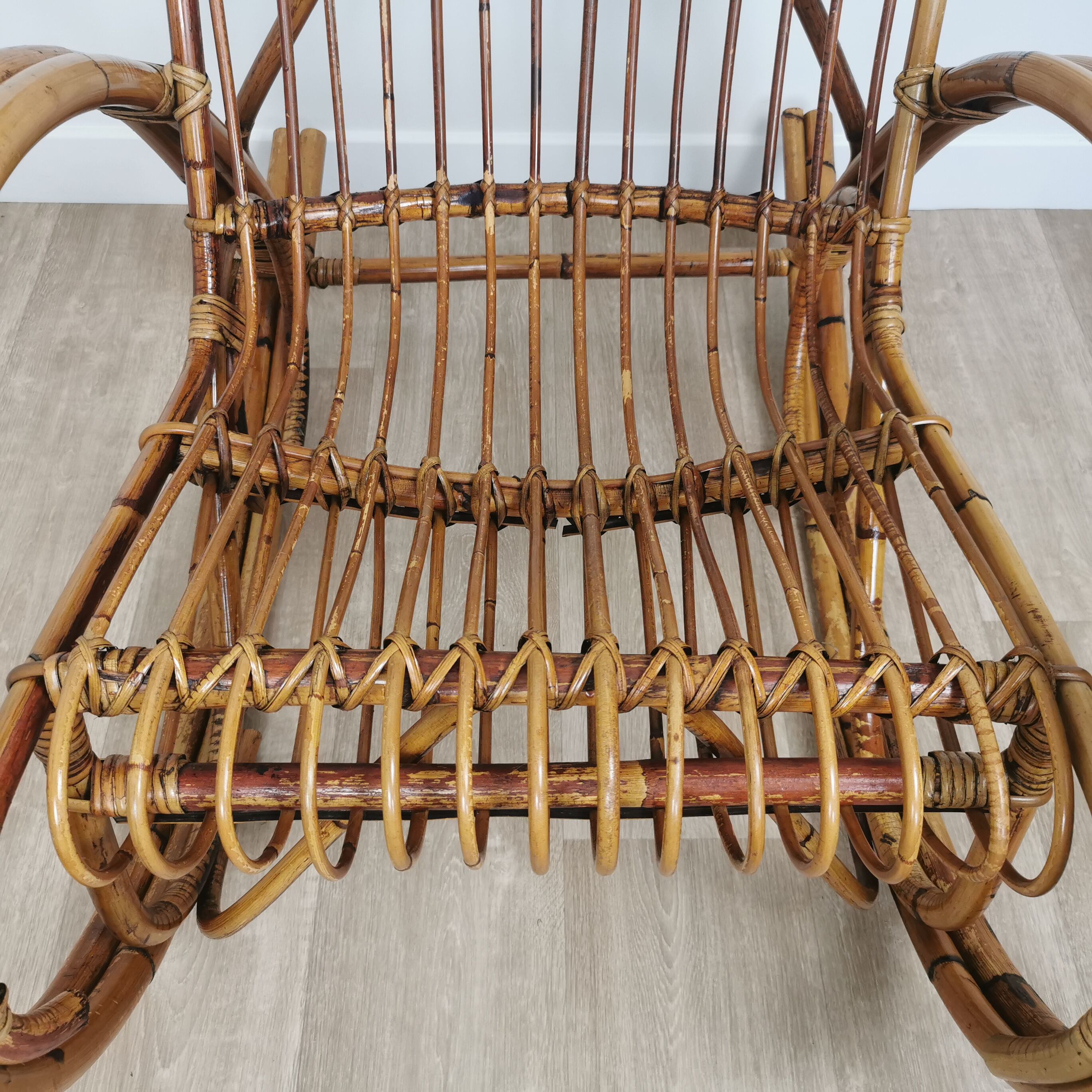Rocking-chair rattan 60'
