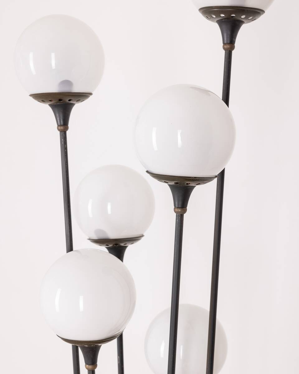 VINTAGE FLOOR LAMP 1950s ALBERELLO MODEL DESIGN STILNOVO