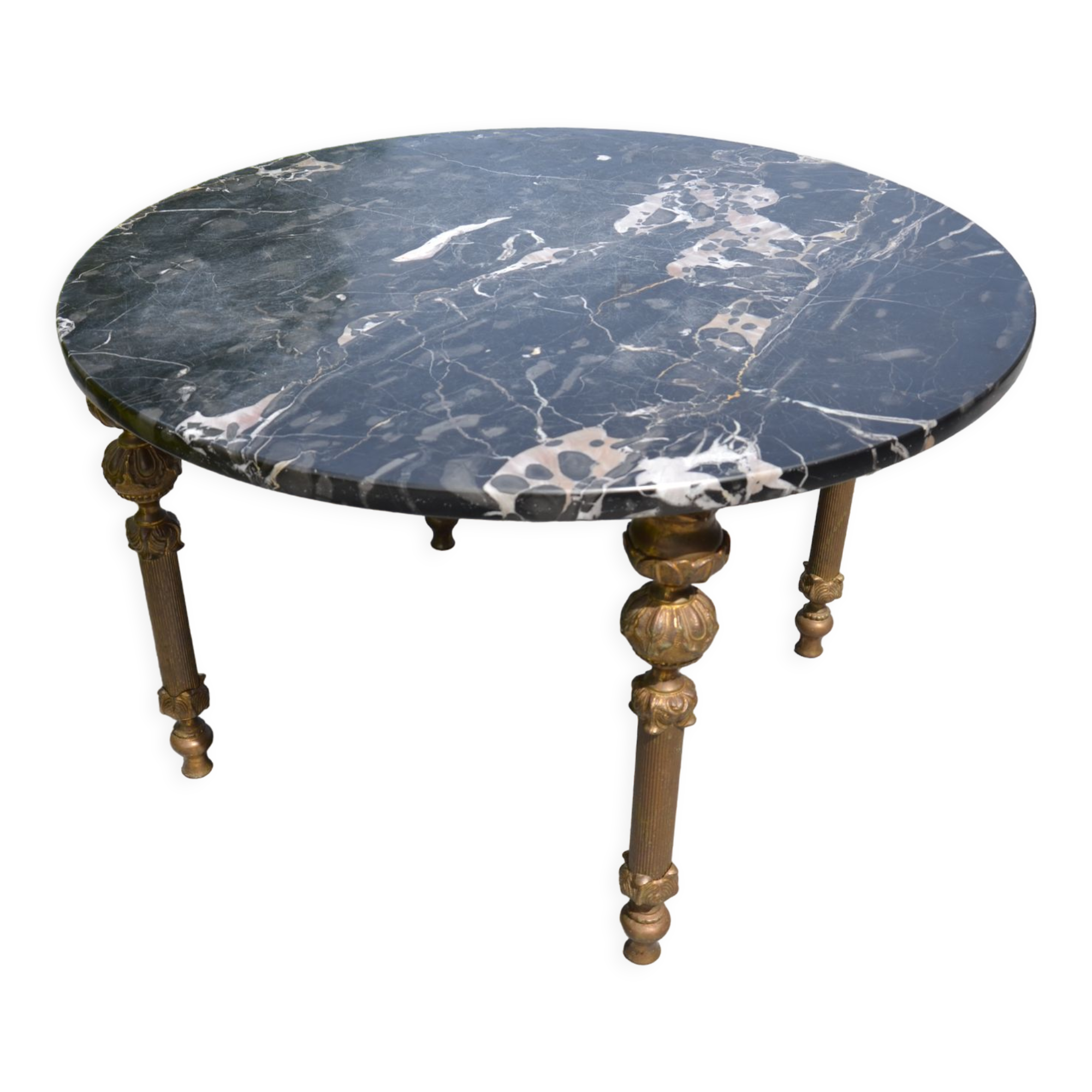 Black marble coffee table