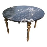 Black marble coffee table