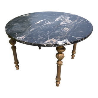 Black marble coffee table