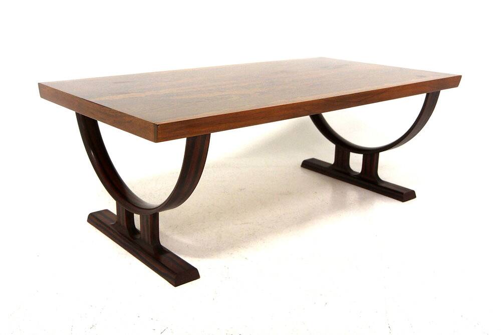 Scandinavian coffee table in rosewood, Johannes Andersen, Denmark, 1960.