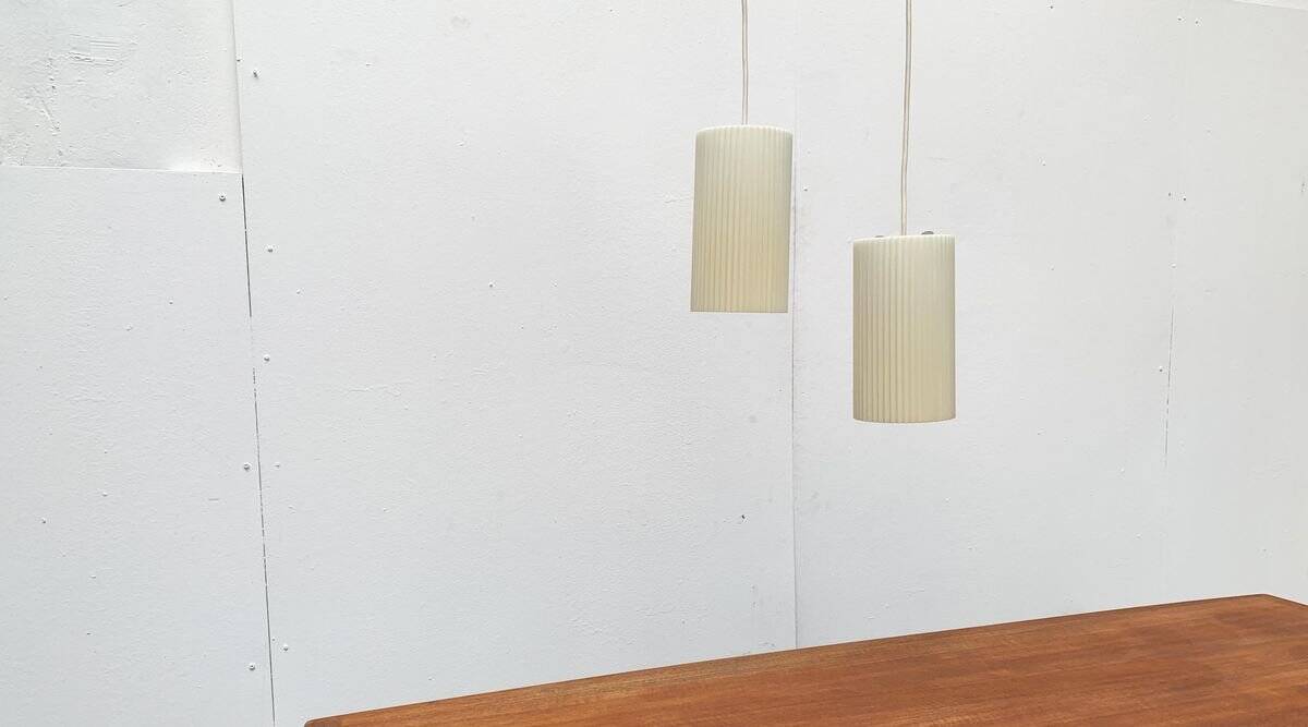 Modern mid-century German plastic suspension by Erco.
