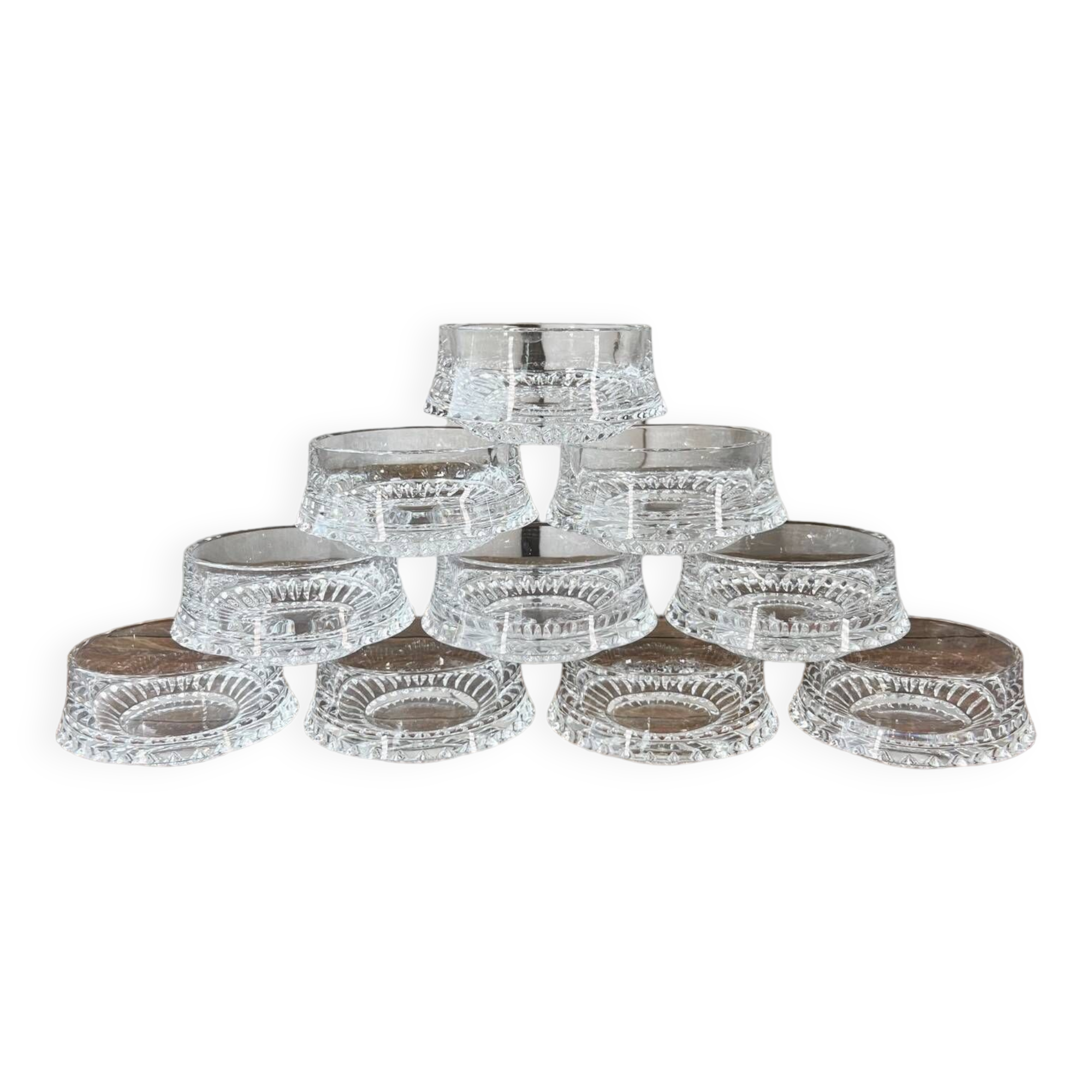 10 Nachtmann “Europa” crystal bowls