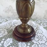 Glass and bronze lamp, Art Nouveau France