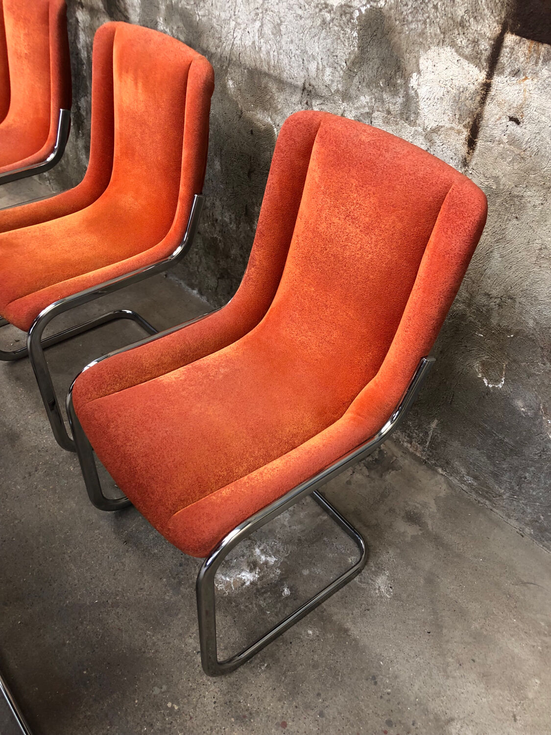 Vintage Willy Rizzo Chairs Circa 1970