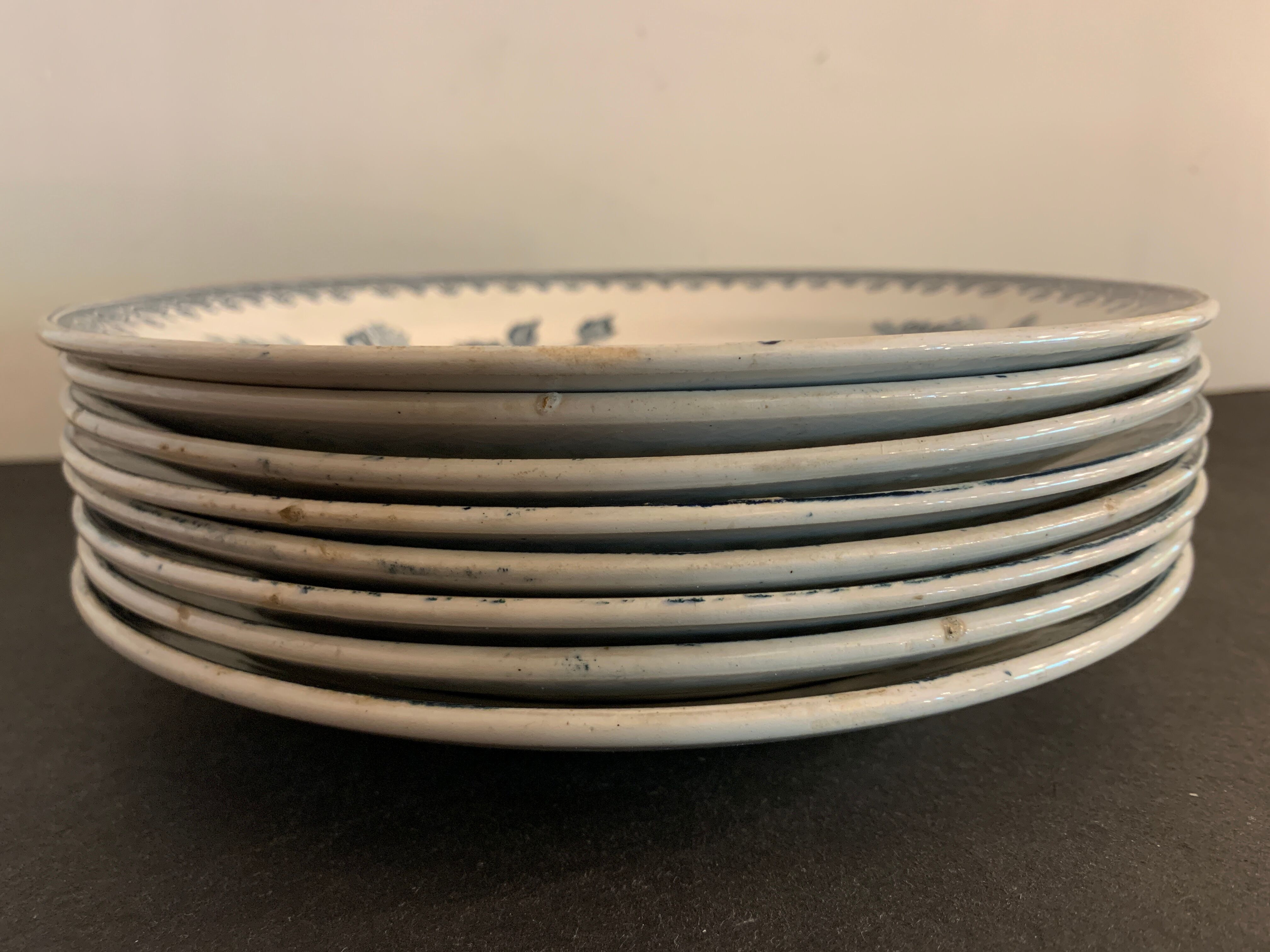 8 dessert plates St Amandinoise St Amand, model Margot