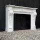 Napoleon III fireplace in statuary white marble, circa 1880.