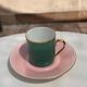 Vintage "Mix and Match" coffee cup set, Sologne porcelain