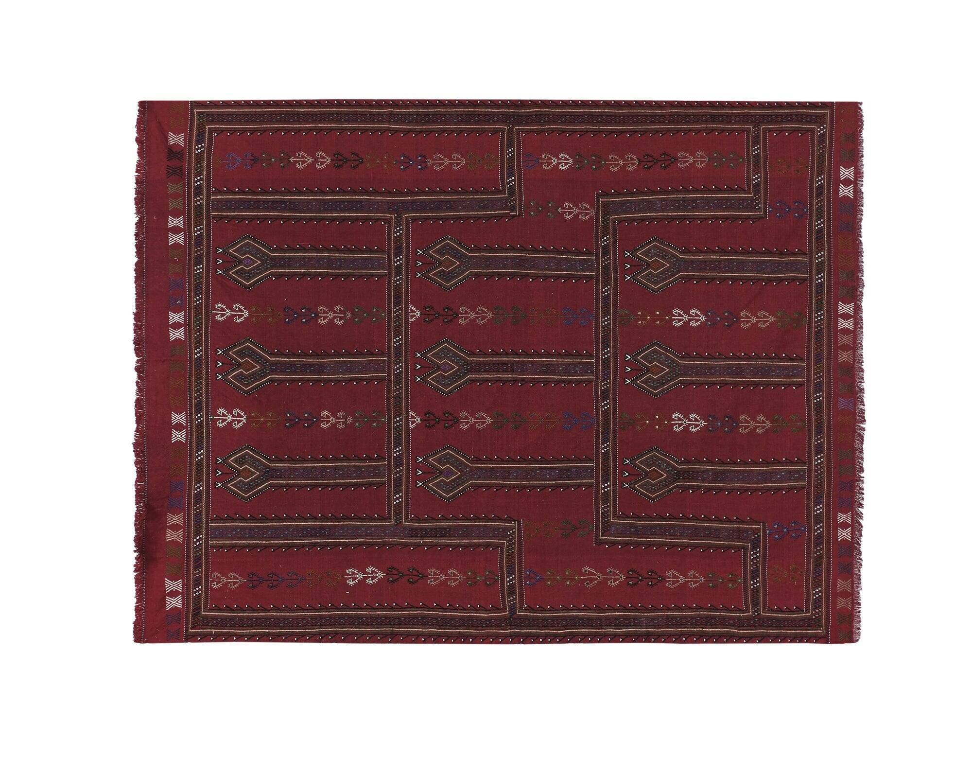 Tapis Kilim turc vintage tissé main
