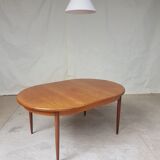 G plan extending oval circular dining table