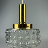 60s 70s VEB hanging lamp ceiling lamp bubble brass glass space age design
