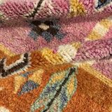 Moroccan shaggy wool rug