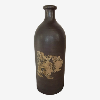 Stoneware bottle signed Jean Dubost