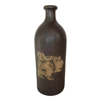 Stoneware bottle signed Jean Dubost