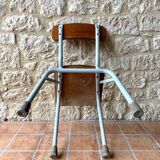 Vintage children's chair in wood and metal from the 50s/60s