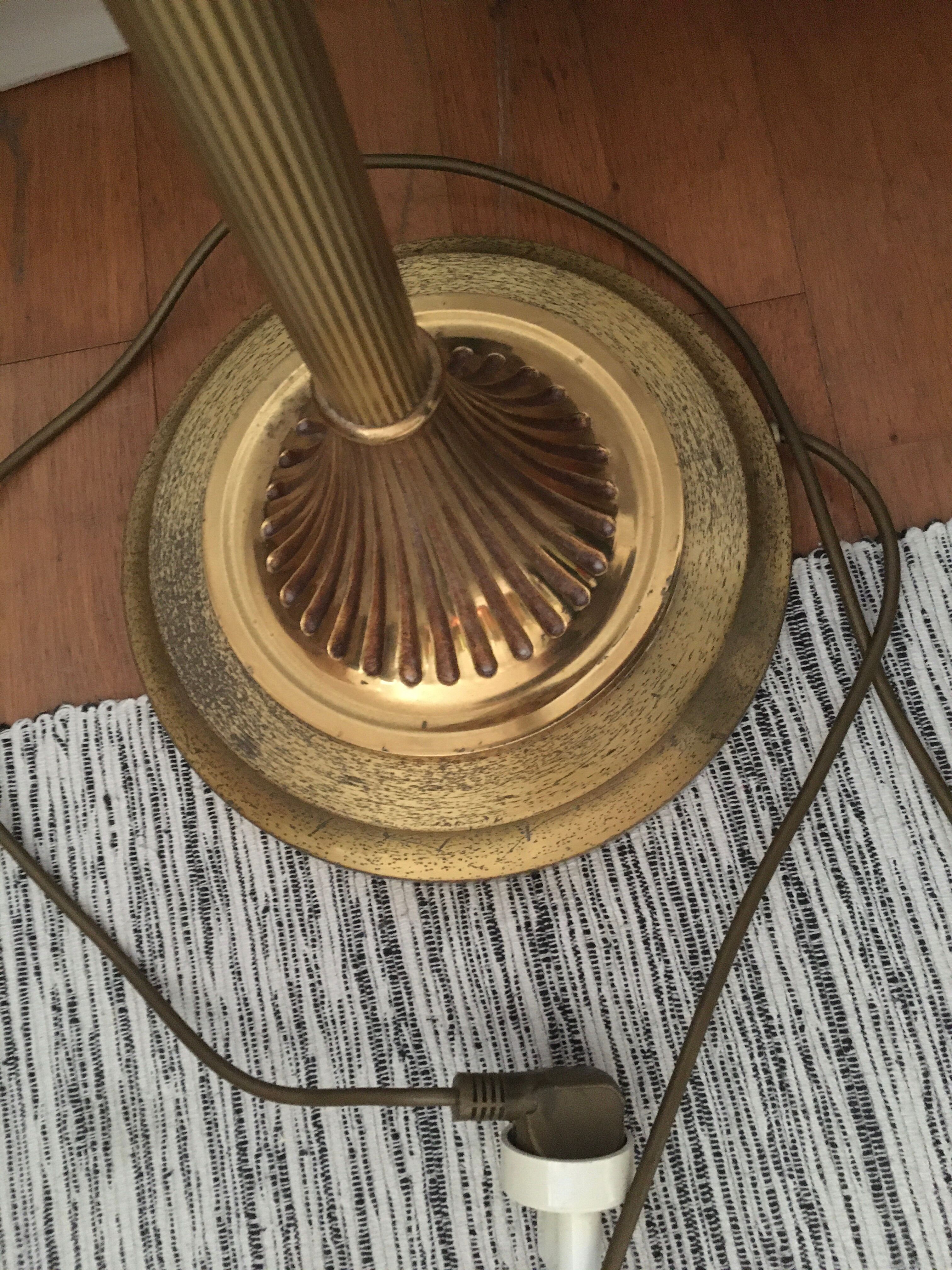 Louis XVI-style halogen lamppost in bronze and brass Lucien GAU