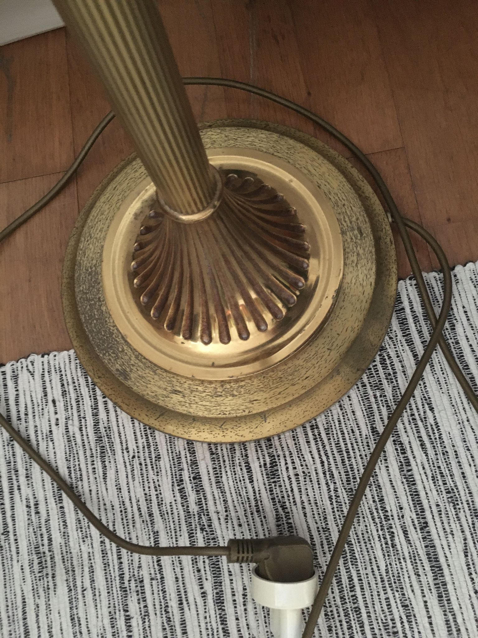 Louis XVI-style halogen lamppost in bronze and brass Lucien GAU