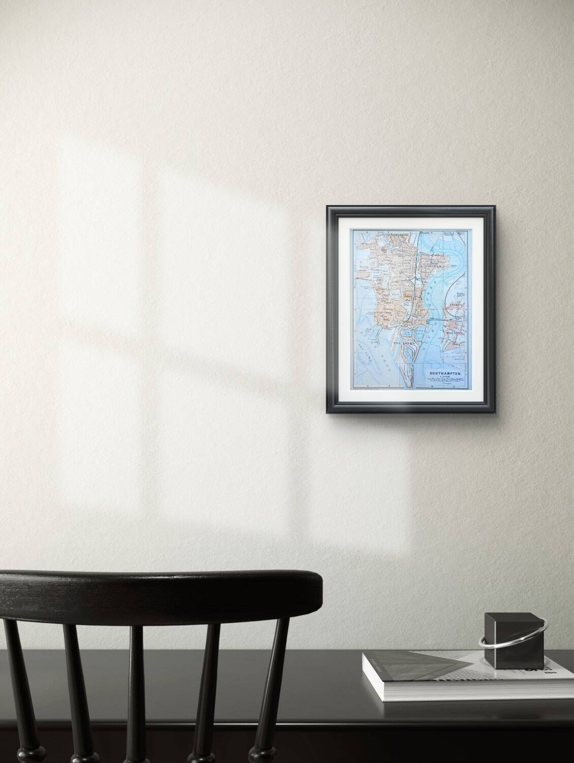 Southampton, England, original map printed in 1913.