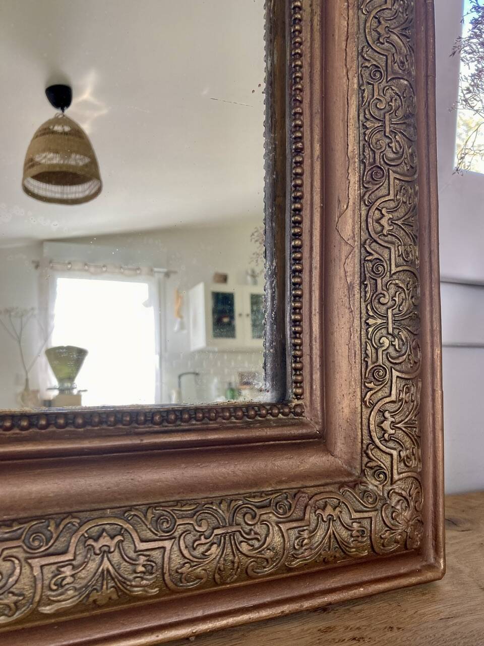 Restored old mirror