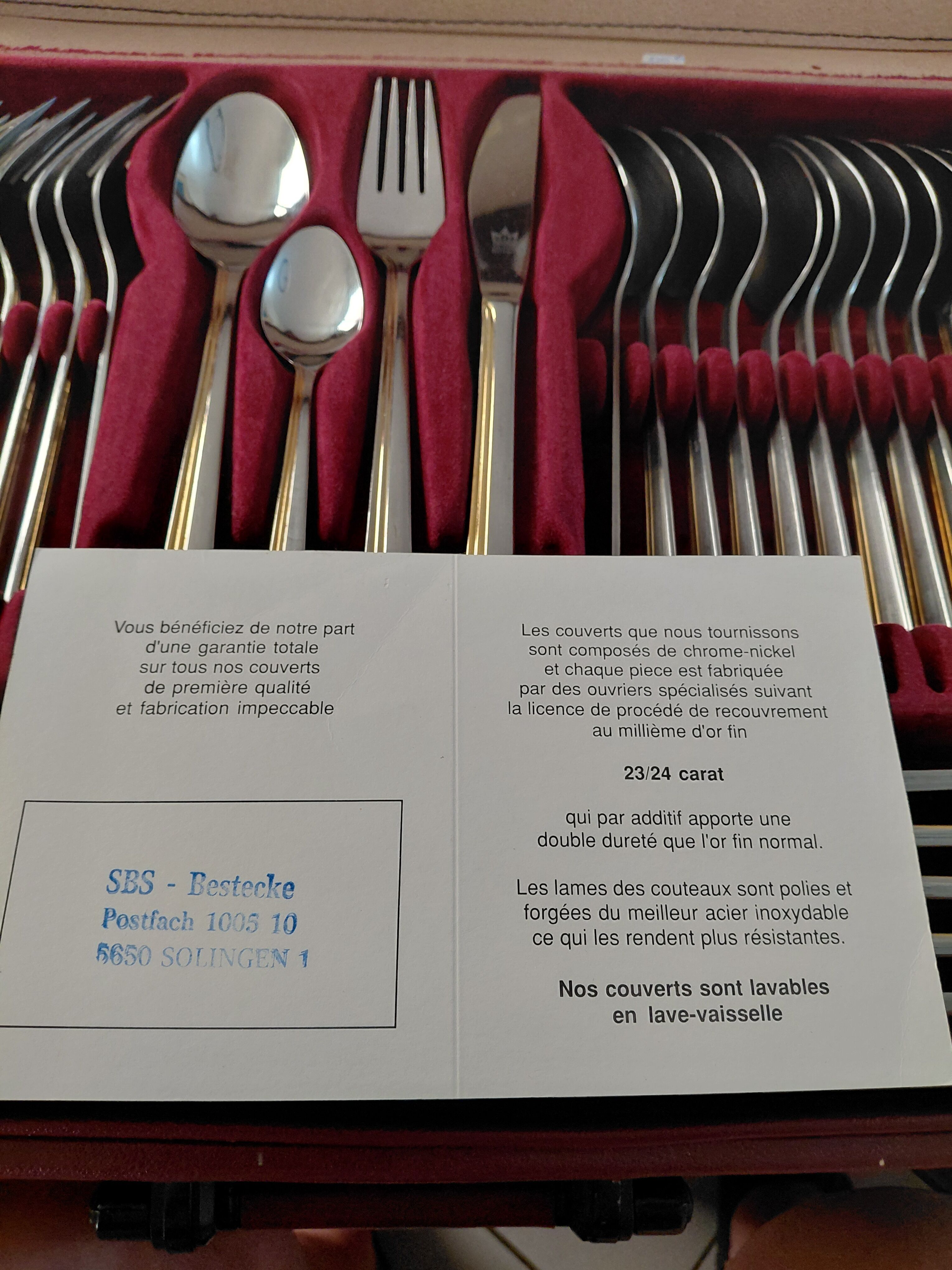 70-piece stainless steel cutlery set Solingen