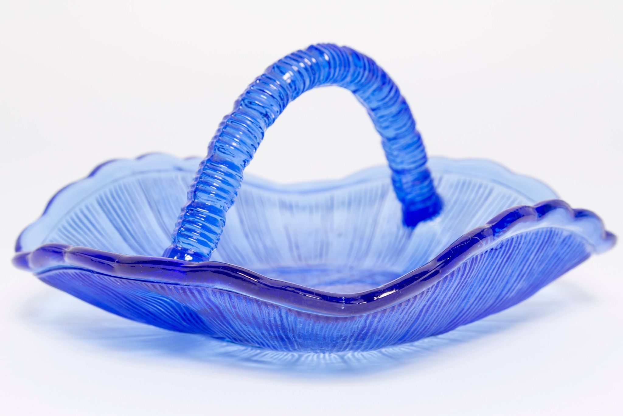 Vintage Blue Decorative Glass Bowl, Drost, Europe, 1960s