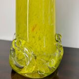 Vase Murano jaune années 60