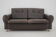 1970s Danish Brown Leather 2 Seater Sofa