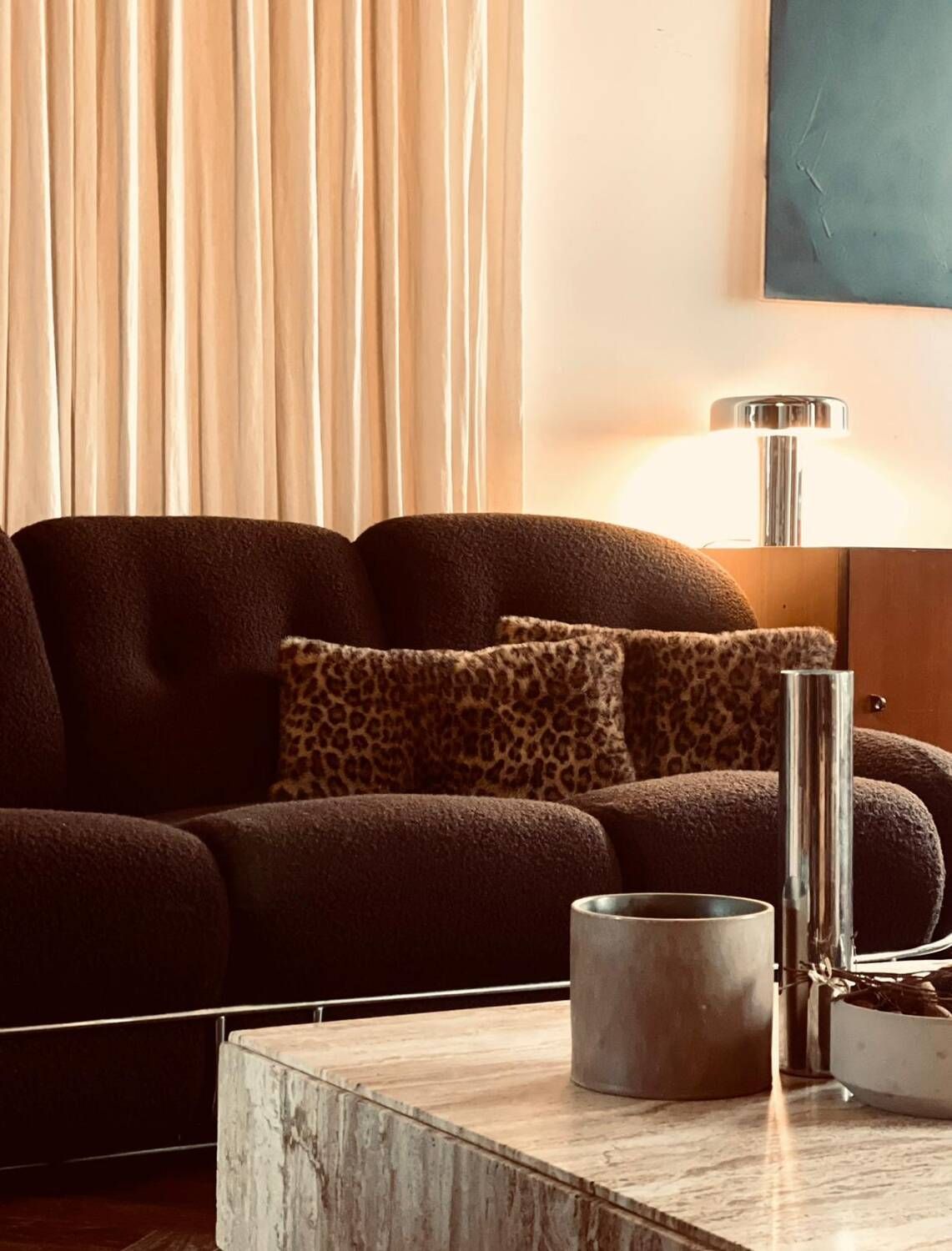 OKAY three-seater sofa by Adriano Piazzesi vintage Italian design 1970s