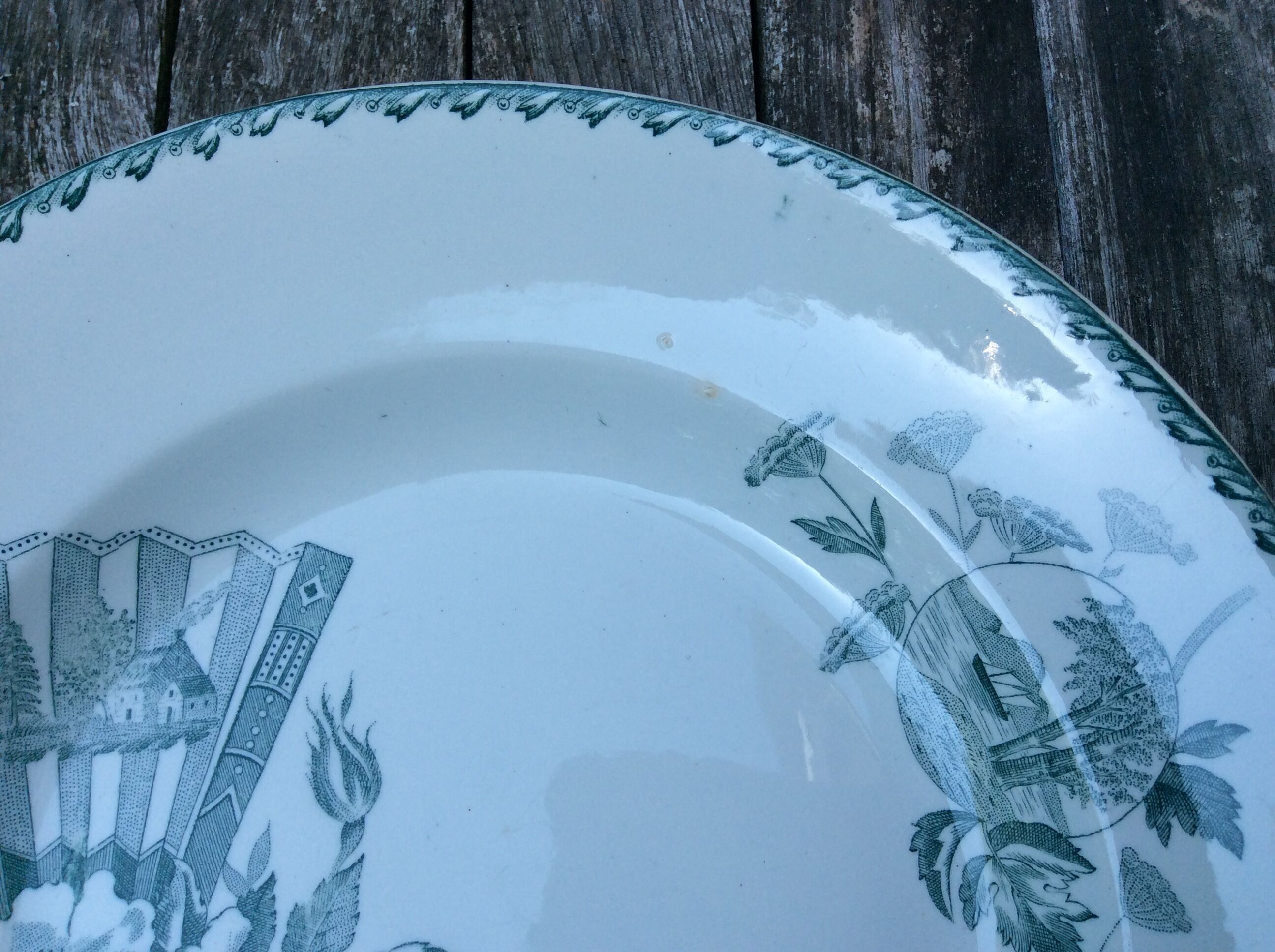 Series 6 tablespoons Plate Iron Earth