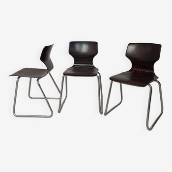 Set of 3 Pagholtz sled chairs from Flottoto