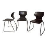 Set of 3 Pagholtz sled chairs from Flottoto