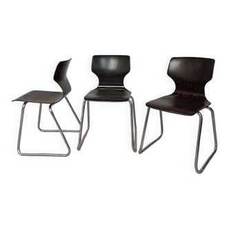 Set of 3 Pagholtz sled chairs from Flottoto