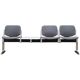 Grey aluminium bench, Danish design, 1960s, production: Denmark