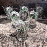 Set of 6 Perrier glasses