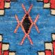 Vintage handmade Boucherouite Berber rug