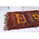 Vintage Turkish Hand-Knotted Wool Cotton Red Kilim Runner Rug 100x248