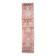 3x12 Pink & Brown Suğer Soft Modern Vintage Runner Rug, 92x376Cm