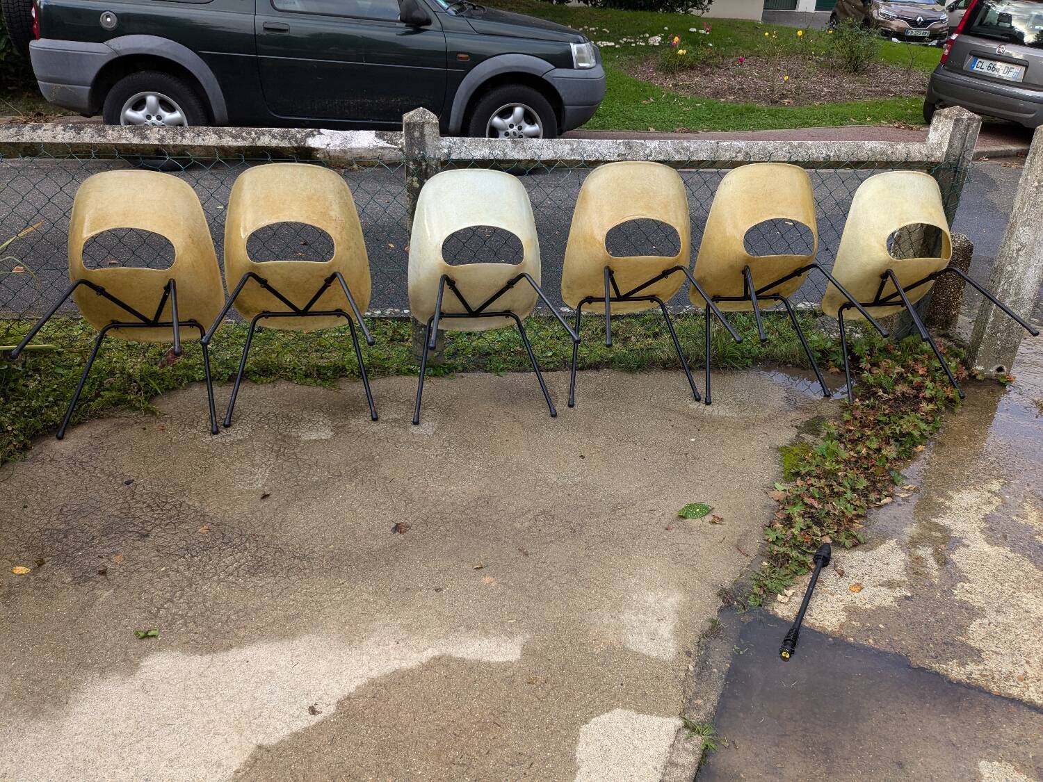 Lot de 6 chaises pierre guariche