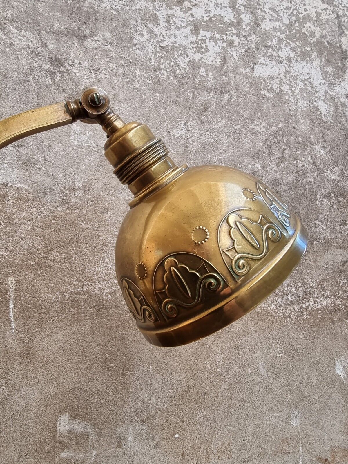 Antique table lamp copper desk lamp