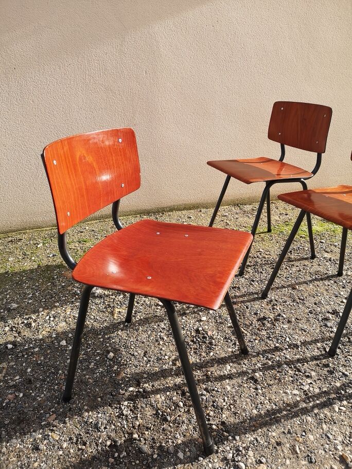 Set of 4 vintage chairs from the 60s/70s
