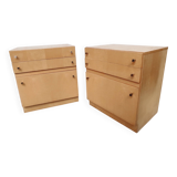 Pair of blond furniture, 1960