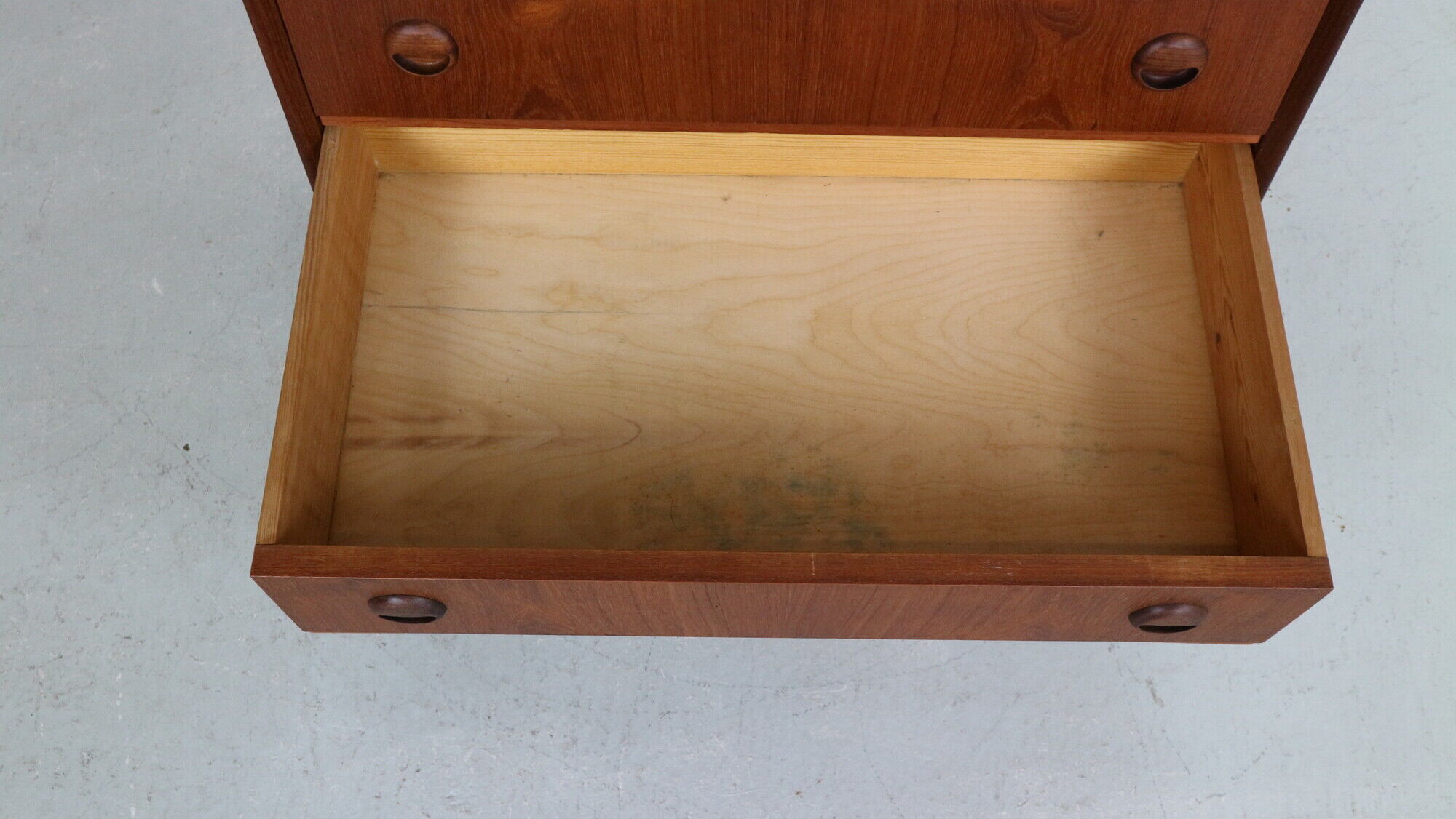Mid-Century Modern Danish Chest of Six Drawers, Tallboy in Teak, Denmark, 1960s