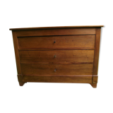 Old chest of drawers in walnut period restoration