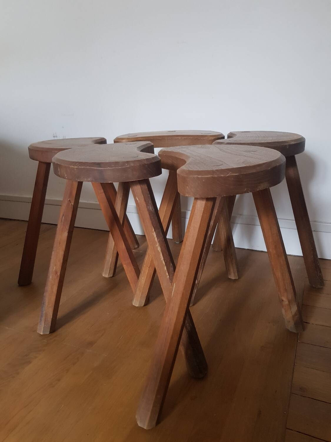 Set of 5 vintage tripods