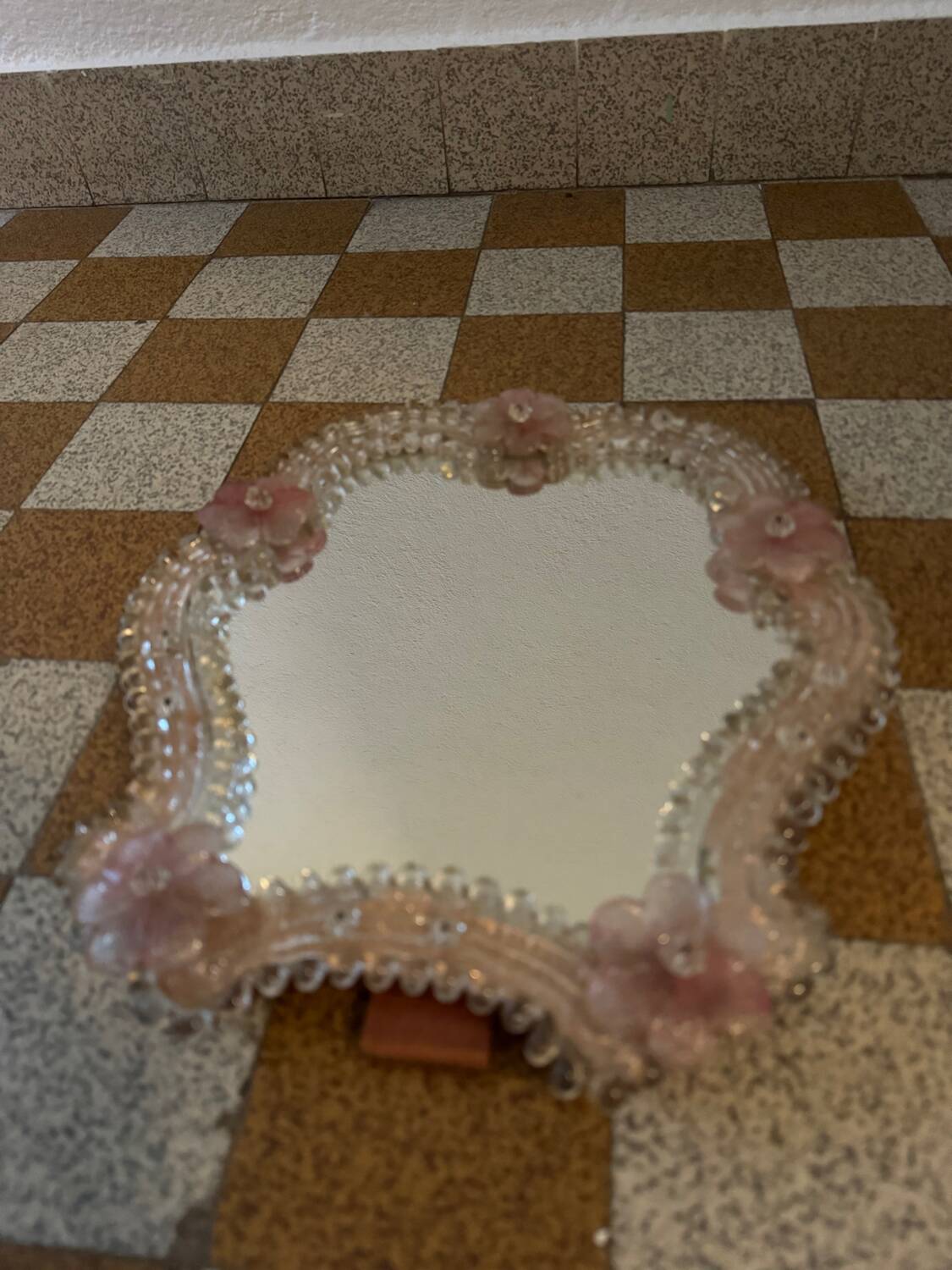 Murano glass mirror from the 60s